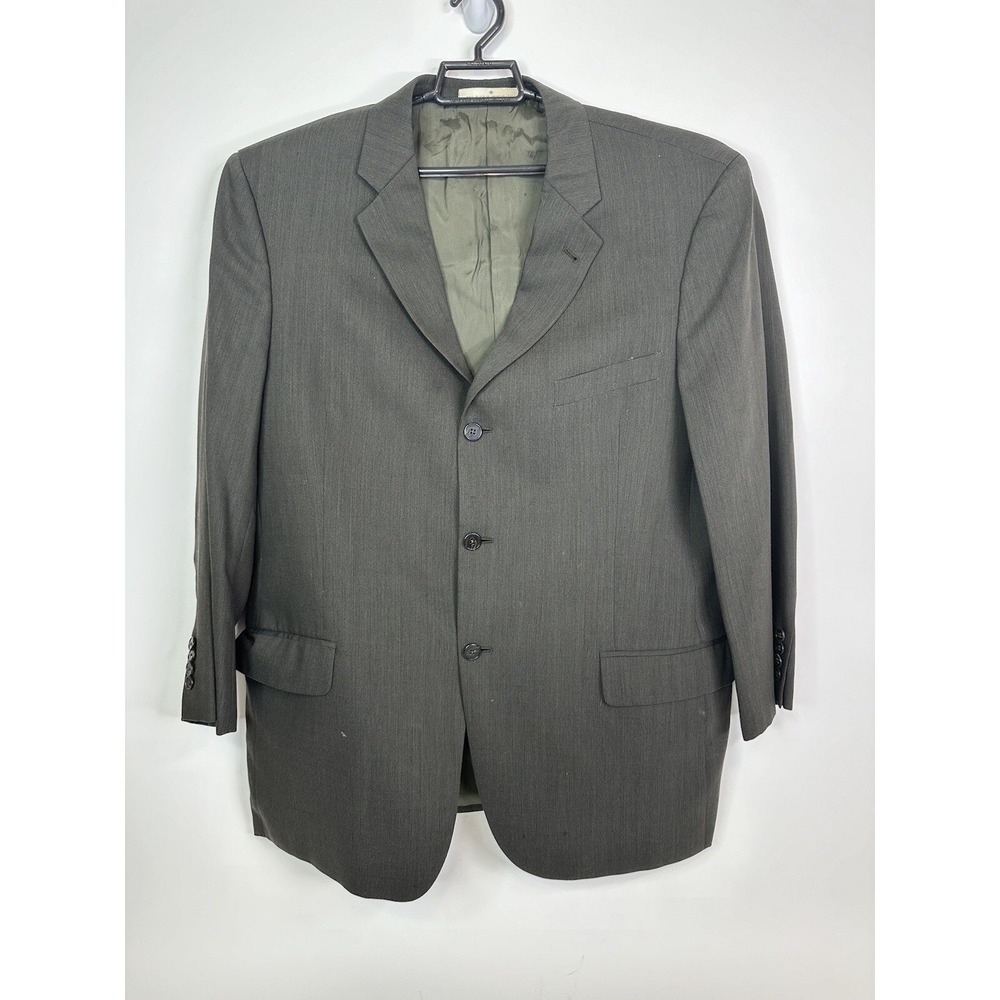 Joseph Abboud Men's Brown‎ Wool Blend Blazer Size 44R/W38 Herringbone